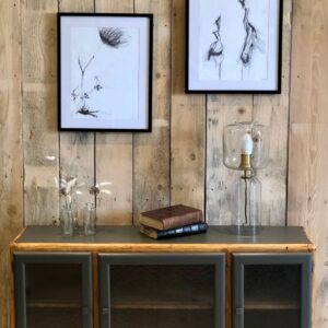 Léo - Meuble bas vintage - Buffet bas en bois