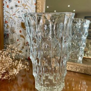 JUSTIN Vase en verre transparent très épais