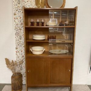 Lou vitrine vintage avec portes et vitres coulissantes